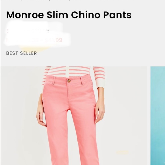 LOFT Monroe Slim Chino pants - Picture 5 of 5